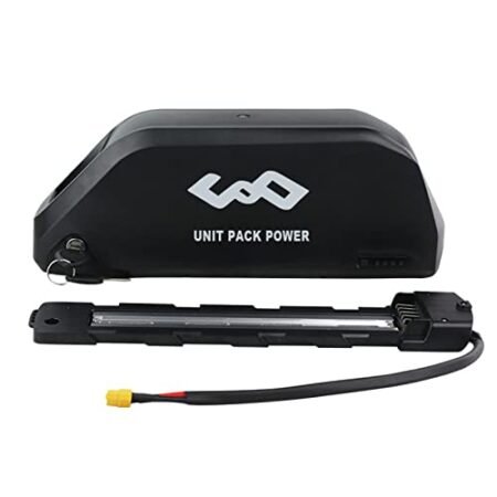 Ebike Battery 36V / 48V / 52 V – 13Ah 15Ah 17Ah 19.2Ah 20.4Ah Down Tube Battery for 200-1500W Motor, Electric Bicycle Lithium-Ion Battery, Safe Lock, Led Indicator Light, with Base and Charger,BMS