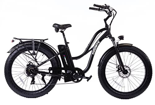 Beach Cruiser E-Bike 1050W Pack Watts Motor 48V/768WH Lithium Battery 26”x4.0 Fat Tire Max Speed 28m/h Step-Thru M5 Larger Size Display 7 Gears for Adults - Image 5