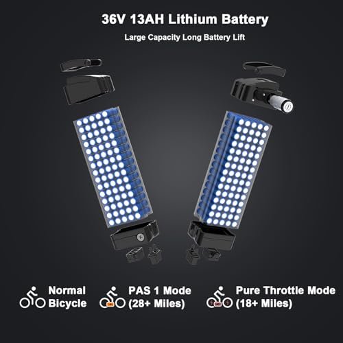 aostirmotor 500W 25MPH Folding Electric Bike 20 x 4 inch Fat Tire E Bikes for Adults Electric Foldable Ebike,Electric Mountain Bike Snow Beach Bicycle with Shimano 7 Speed - Image 3