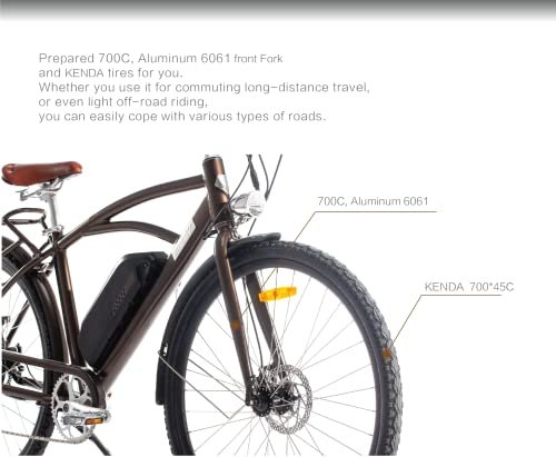 E Bikes for Adults Electric Bicycles 500W Motor 28inch E-Bike Removable Larger Battery 28MPH Urban Electric Bike