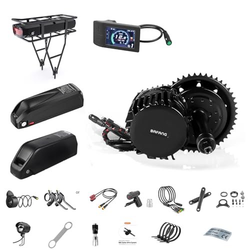 BAFANG 1000W Mid Drive Kit with Battery(Optional) BBSHD BBS03 Ebike Conversion Kit with Display,48V/52V 8Fun Electric Bike Conversion Kit for Moutain Road Bike(500C,Shark Battery 48V20AH) - Image 5