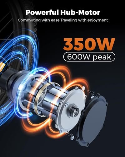 ENGWE T14 600W(Peak) Folding Electric Bike for Adults Teens – 48V10A Battery 14inch Fat Tires E-Bike Full Suspension 19.2MPH 25Miles Range, Compact Commuter Cruiser Ebike - Image 6