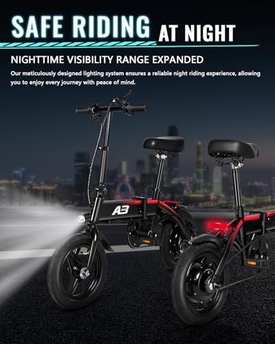 Electric Bike for Adults,Folding Ebike,Electric Bicycle with Removable Battery, 20MPH Commuting Electric Bike, High Brushless Gear Motor - Image 5