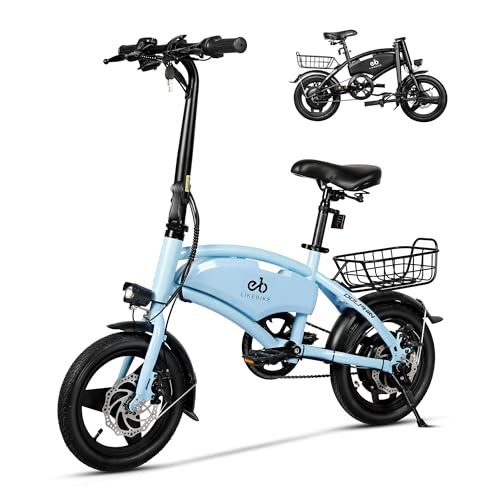 Folding Electric Bike for Adults, 500W Peak Motor, 14″ Adults Electric Bicycles, 280.8Wh Battery, 25 Miles PAS Range, Mini E Bike for Adults and Teens, Ebike UL 2849 Certified, 3 Levels Assist - Image 5