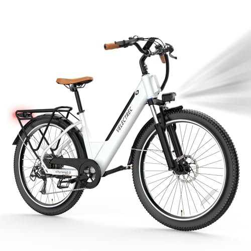 26″ Electric Bike for Adults,1000W Motor Peak Ebike Max Long Range 70 Miles & 28 Mph by 48V Removable Battery,Commuter Fast E-Bikes,7-Speed Step Thru Electric Bicycles UL Certified - Image 6