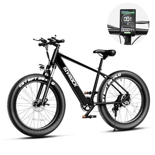 Electric Bike for Adults, 25MPH 75Miles Range 750W Motor(Peak 1000W) 48V 15Ah Ebike, 26″ x 4.0″ Fat Tire Electric Mountain Bicycle, Shimano 7 Speed, Hidden Battery, Hydraulic Suspension - Image 6