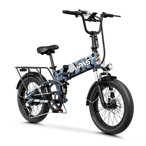 F3 Electric Bike for Adults with 1500W Motor Peak,48V 624Wh Removable Battery Max 74 Miles 28MPH,20″ x 3.0 Fat Tire Folding Electric Bike with 7-Speed and Full Suspension. - Image 3
