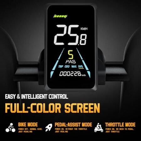 ANIIOKI eBike,AQ177 PRO MAX Electric Bike,48/52V 60Ah Electric Commuting Bike,200Miles Long Range, Peak 1200W Power Ebike, Electric Bicycle for Adults