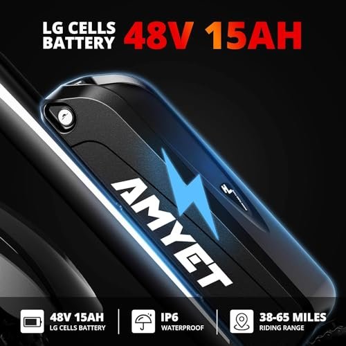 EB26 Electric Bike for Adults Peak 1500W Electric Bicycle 48V 15AH (720WH) Battery Electric Bike 26″ Fat Tire Mountain 28mph 7 Speed Gears Dual Shock Absorber Electric Bike - Image 6