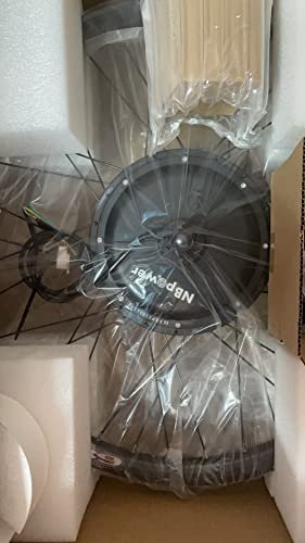 Color Display, Electric Bike Conversion Kit 52V 2000W Rear Motor Wheel Bicycle Kit with Sine Wave Controller, 7 Speed flywheel (700C)