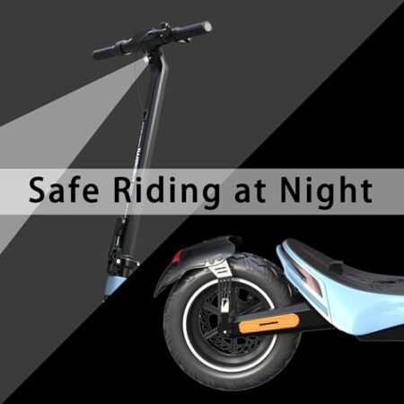 Electric Scooter 500 W Motor E Bike UL2272 Safety Certification 24.8 MPH 28 Miles 10″ Off Road Tire Foldable Commuting Scooter for Adults Electric Bike High capcaity Battery