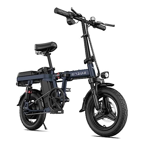 ENGWE Folding Electric Bike for Adults Teens, 14″ Fat Tire City Commuter Ebike, Mini Electric Bicycle with 350W (Peak 600W) Motor 48V 10AH Removable Battery Max 20MPH 37Miles - Image 6