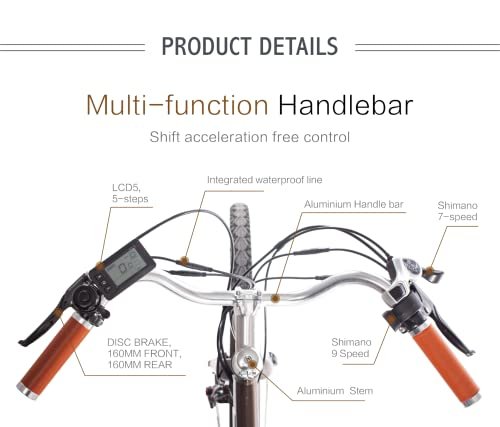 E Bikes for Adults Electric Bicycles 500W Motor 28inch E-Bike Removable Larger Battery 28MPH Urban Electric Bike - Image 5