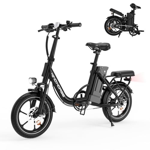 16″ Folding Electric Bike Adults, Peak 630W Adult Electric Bicycles, Up to 25 MPH and 35 Miles Foldable Ebikes, Electric Bike for Teens with 36V 8Ah Removable Battery, Dual Disk Brake - Image 3