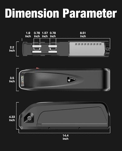 Ebike Battery 48V 20Ah for Electric Bike/Bicycle Power Supply Hailong Li-ion Battery Pack with Fix Plate, Safe Lock, 3A Charger, XT60 Connector and LED Indicator for 100-1200W Motor