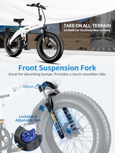 Electric Bike for Adults 1200/1400W Peak, 30/28MPH 60 Miles,720WH Battery 20x 4.0 Fat Tire Folding Ebikes for Adults Foldable with APP/Anti-Theft Alarm/BAFANG Motor/Hydraulic Brakes & UL 2849 - Image 6