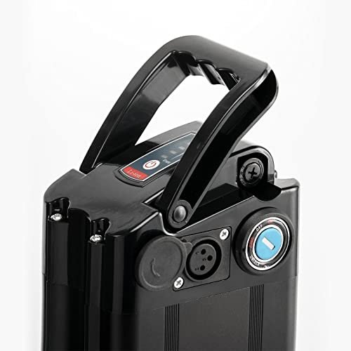 Adult Electric Bicycle Battery Silverfish 48V 10.4ah/12.5AH/15ah/20Ah/36V Battery Pack Lithium ion Battery Suitable for 250w 1000w Electric Mountain Bike (5-10 Days delivery) Black48v20ah