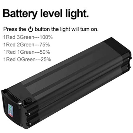 36V/48V 20AH Lithium Ion Ebike Battery Pack with Charger BMS Protection Board – Powerful Replacement Battery for Electric Bike (200W~1000W Motors) – Folding Bike Accessory