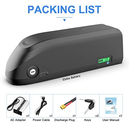 48V 52V Ebike Battery with Fuse/LED Indicator/Safe Lock Urban Utility Electric Bicycle Battery for Radpower ebike Replacement or Other 1500W 1000W 700W 500W 200W Motor Kit - Image 3