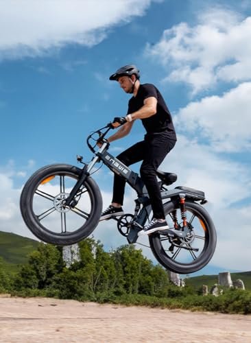 ENGWE X24/X26 1200W Electric Bike for Adults, 26″ x 4.0 Fat Tire Folding Ebike with Single/Dual Removable Battery 48V 19.2AH/+10AH up to 62/94Miles & 31MPH