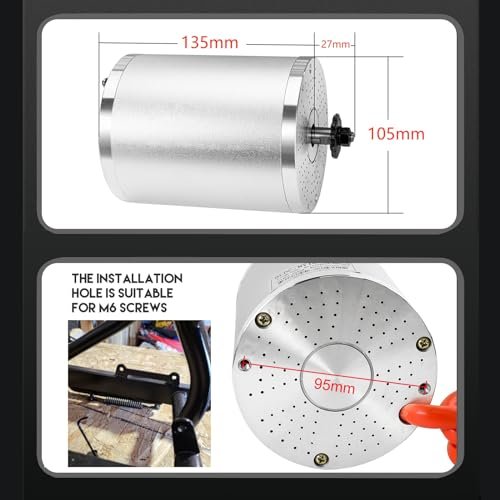 72V 3000W Brushless Motor Kit Max 6700RPM Temperature Sensing Electric DC 72V Motor with 80A Sine Wave Controller for Go Kart Electric Scooter Conversion Kit - Image 3