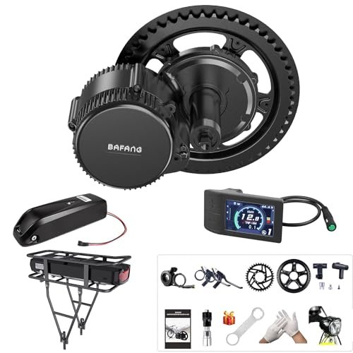 BAFANG Mid Drive Motor Kit : 48V 750W 500W 52V 1000W Mid Mount Electric Bike Conversion Kit with Battery (Optional) & Display for BB68-73mm, Powerful BBS02B BBSHD for Mountain Road Bike