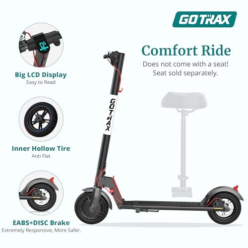 Gotrax GXL V2 Series Electric Scooter for Adult, 8.5″/10″ Anti Flat Solid Tire, Max 9/13/28Mile Range, 15.5/20mph Speed Power by 250W/300W/500W Motor, Aluminum Alloy Frame Folding Commuting E Scooter - Image 6