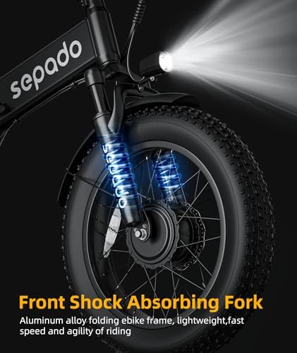 Folding Electric Bike for Adults, 2000W Peak Motor 20inch Fat tire Foldable Ebike, 48V 17.5Ah(840Wh) Battery, 35Mph top speed,70 Miles PAS Range,Folding Dirt Electric Bike for Adult Commuting,Off Road - Image 5