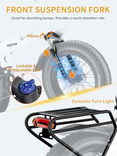 Electric Bike for Adults 1200/1400W Peak, 30/28MPH 60 Miles,720WH Battery 20x 4.0 Fat Tire Folding Ebikes for Adults Foldable with APP/Anti-Theft Alarm/BAFANG Motor/Hydraulic Brakes & UL 2849 - Image 3