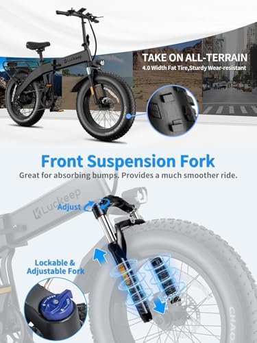 Electric Bike for Adults 1200/1400W Peak, 28/30MPH 60 Miles, 720WH Battery 20” x 4.0 Fat Tire Folding Ebikes for Adults, with APP/Anti-Theft Alarm/NFC/BAFANG Motor/Hydraulic Brakes & UL 2849 - Image 5