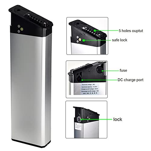 for Mate x Bike Battery 750 52v 17.5ah Folding ebike Batteries DCH-009 Electric Bicycle Replacement Battery (52v17.5ah 420mm) - Image 6