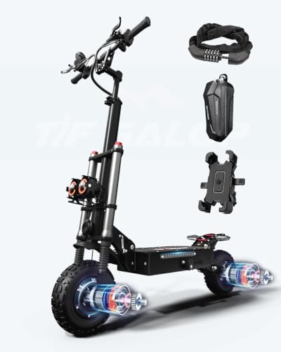 Adult Electric Scooter Series Dual Drive 5600W~6000W Motor, Max Speed 50mph, Max Range 50~68 Miles, All Terrain Off-Road Tires, Electric Scooter with Detachable Seat