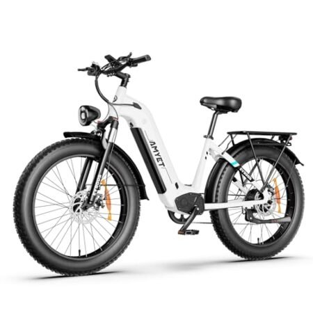 EV900X/EV900S Peak 1500W Ebike,52V/48V 20Ah Removable Battery,26″ Fat Tire,70Miles&32MPH/28MPH,Electric Bike for Adults,7 Speed Gears,Dual Shock Absorber,Adults Electric Bicycle