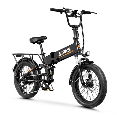 F3 Electric Bike for Adults with 1500W Motor Peak,48V 624Wh Removable Battery Max 74 Miles 28MPH,20″ x 3.0 Fat Tire Folding Electric Bike with 7-Speed and Full Suspension. - Image 6