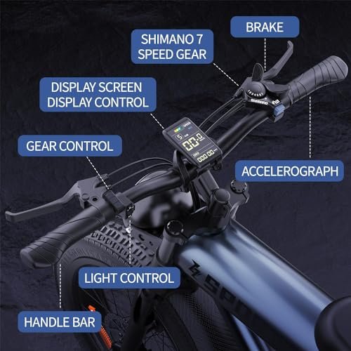 Electric Bike for Adults, 750W Motor (Peak 1000W), 48V 17.5Ah Removable Battery Ebike for Adults, 30Mph Max 55Mile Long Range Electric Bicycle for Commuting, Outdoors, Travel, Shopping - Image 5