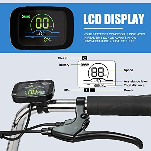 ABORON 24″ 26″ Electric Tricycles, 36V 10Ah 350W Lithium Battery UL Certified, 7 Speed E-Trike for Adults with Large Capacity Rear Basket