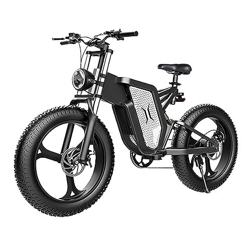 Electric Bicycle for Adult,2000W Motor Electric Bike, 48V 25/30AH Removable Battery, 30MPH, 20″ x 4.0 Fat Tire EBike 7 Speed Electric Mountain Bike - Image 6