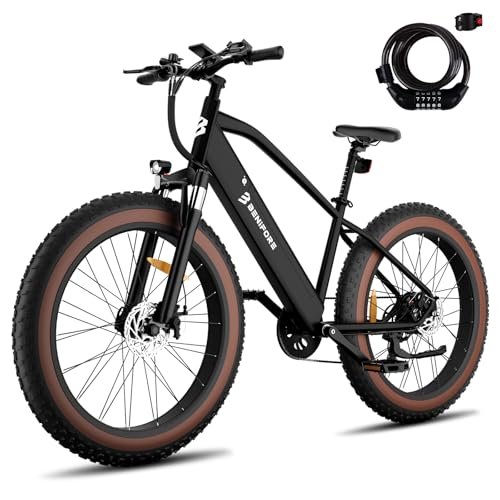 Electric Bike for Adults 1200W Peak Motor, 48V 720Wh Removable Battery, 65 Miles 28MPH Ebike Mountain, 26″ Fat Tire Adult Electric Bicycles with Hydraulic Suspension,7 Speed Gears UL Commuter E Bike - Image 5