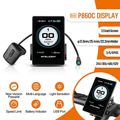 BAFANG 48V 750W Mid Drive Kit with Battery 20Ah 13Ah 14Ah 17.5Ah 18Ah, 8Fun BBS02 Electric Bike Mid Mount Motor with Display & Chainring, eBike Conversion Kit for Mountain Road Commuter Bicycle - Image 3