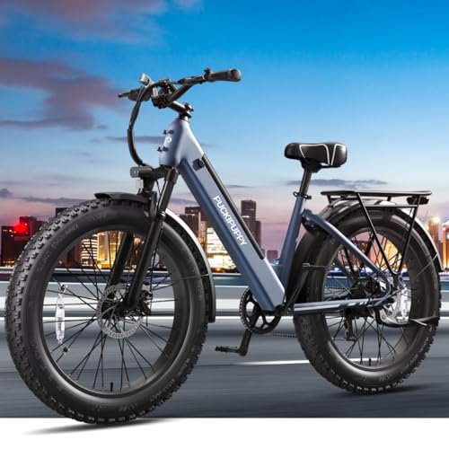 Electric Bike for Adults 960W Peak , 48V 15AH Removable Battery Electric Bicycle, 28MPH Commuter E-bike, 7 Speed, Up to 60 Miles,All Terrain 26″ Fat Tire Front Suspension,UL Certified,Samoyed - Image 3