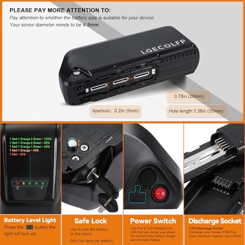 36V Ebike Battery 36V 48V 52V 10AH 15AH 20AH Lithium ion Battery Pack with 2A/3A Charger 30A BMS Fit for Electric Bicycle Bike 1500W-250W Motor