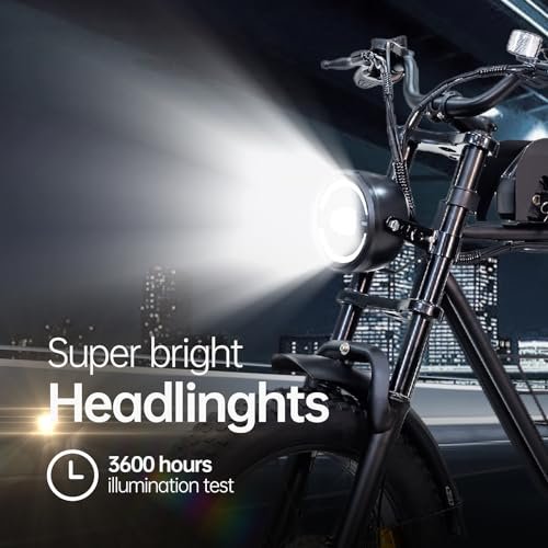 Electric Bike for Adult 1000W Motor 48V 15 Ah Removable Battery Max to 40 Miles Up to 27MPH, 7-Speeds 20“ Fat Tire Ebike Perfect for Commuter, Travel, Outdoor, Camping - Image 7