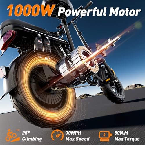 Electric Bike for Adults, City Commuter Foldable Electric Bike 50 Miles, E Bikes for Adults 1000w Motor, 3-Speed Folding Ebike Enjoy Off-Road Riding with Rearview Mirror, LCD Display - Image 5