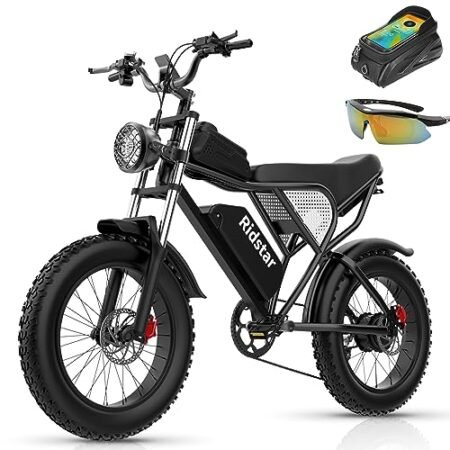 Electric Motorcycles for Adults, 1500W 20AH 30MPH Electric Bike 20” Fat Tire Hydraulic Oil Disc Brakes Ebike, Bicicleta electrica para adultos