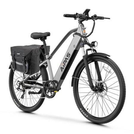C2 Electric Bike Adults, 1100W BAFANG BLDC Motor & 48V 499WH BatteryAdult Electric Bike, 27″‘ Fat Tire Electric Bike, 28MPH, 7-Speed, 60Miles Range with Charging Port with Pannier Bag