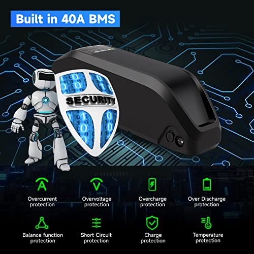 Ebike Battery Pack 36V 48V 52V Down Tube Electric Bike Lithium ion Batteries with Charger - Image 6