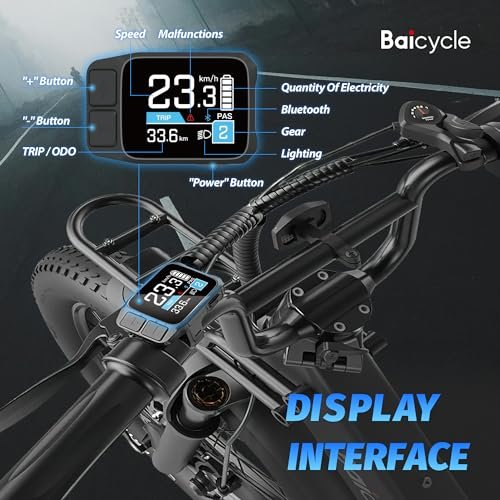 Electric Bike for Adults with 1500W Peak Motor,20MPH Top Speed,7 Speed Gear,750WH Detachable Battery,Folding Ebike with 20” Fat Tire,Full Suspension UL Certificated Bicycle - Image 5