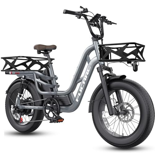 Fucare Libra 1200W Peak Electric Bike for Adults 32MPH 48V 20Ah (Rated 19.2AH) LG Battery EBike, Full Suspension 20″×4.0″ Fat Tire 750w Electric Bicycles - Image 3