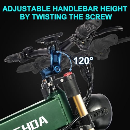 Electric Bike 30MPH Fold Ebike – 48V 20AH 1000W Electric Bicycle Mountain E Bike Motor,70 Miles Long Range 26 * 4 inch Fat Tire e Bike with Dual Suspension - Image 3