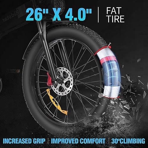 Folding Electric Bike for Adults, 2000/1500/1000W Brushless Motor Ebike,30/37MPH,15/20AH Removable Battery, Fat Tire Mountain Ebike with Disc Brake, Shamano 7 Speed - Image 5
